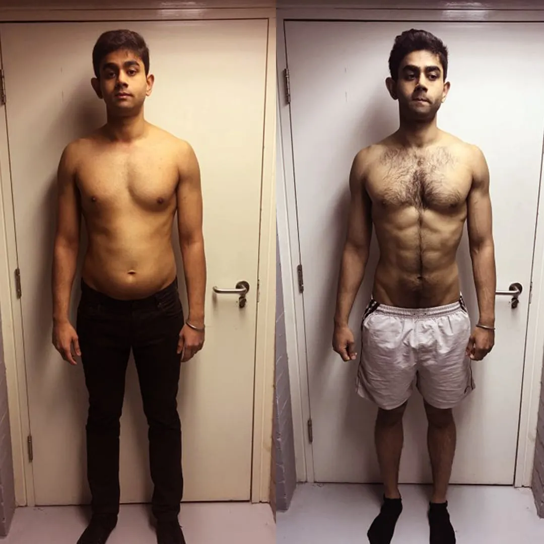 Client transformation comparison showing visible progress