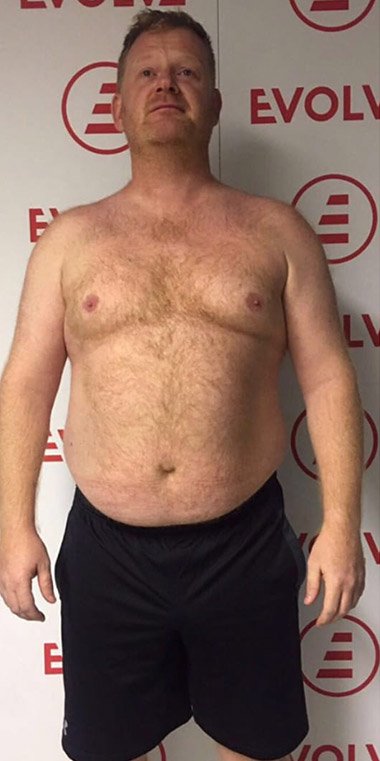 Paul E before body transformation result